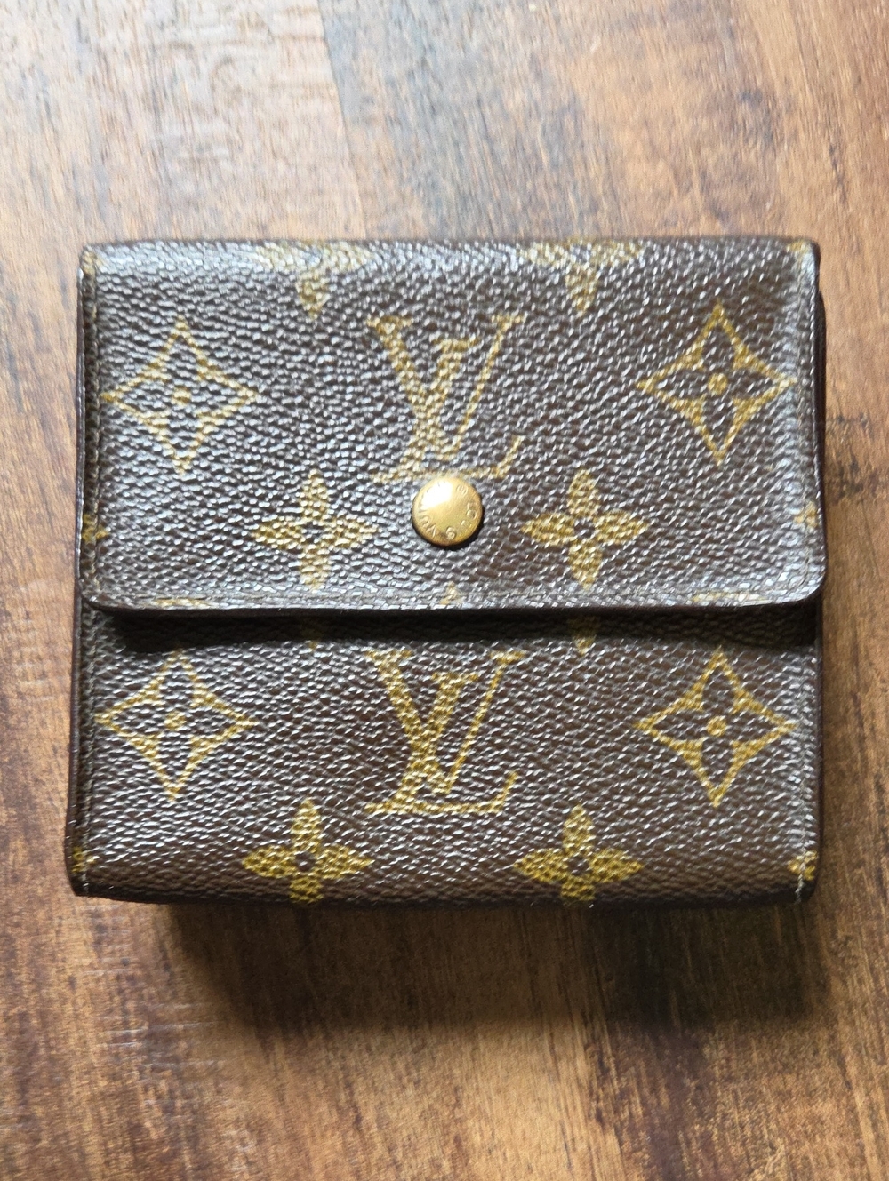 Louis Vuitton Monogram Canvas Brown and Gold Card Holder